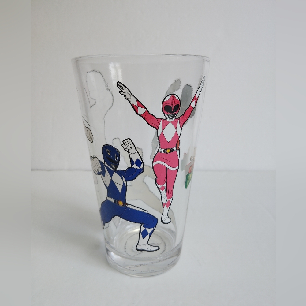 Mighty Morphin Power Rangers 14 Oz. Pint Glass 2017 Surreal